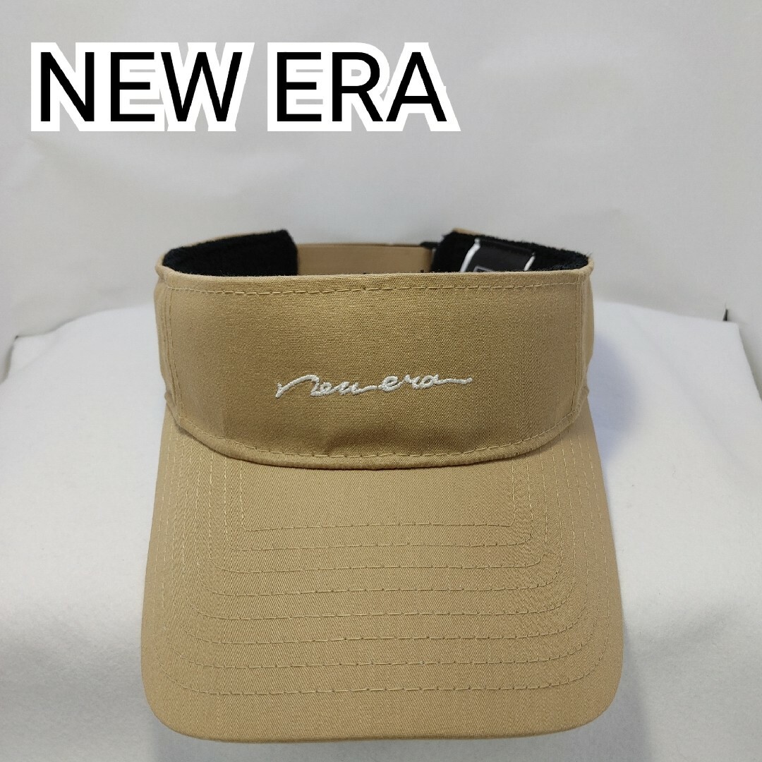 NEW ERA(ニューエラー)のNEW ERA ハンドリトゥンロゴ サンバイザー【0268】 スポーツ/アウトドアのゴルフ(ウエア)の商品写真