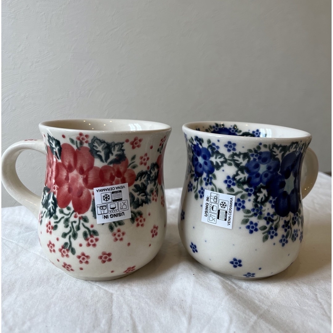 新品】ポーリッシュポタリー VENA社 マグカップ ペアセット www
