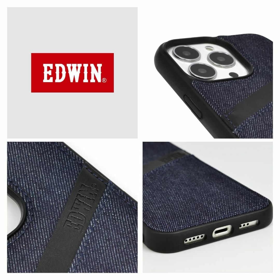 【 EDWIN 正規品 】 iPhone14 Pro ケース「 オーバーライン 5