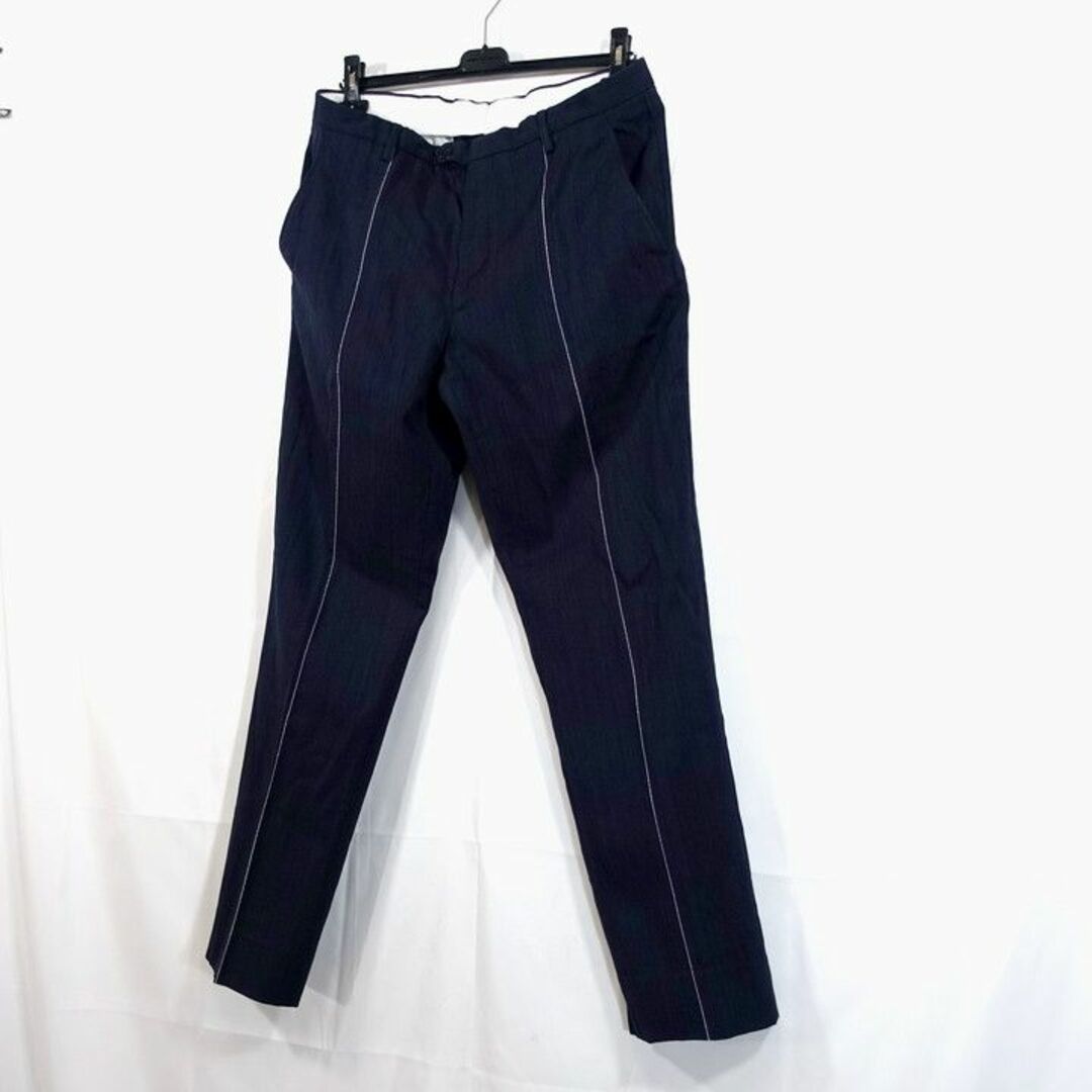 【良品】マルタンマルジェラ 秋冬 白ライン入りスラックス Margiela