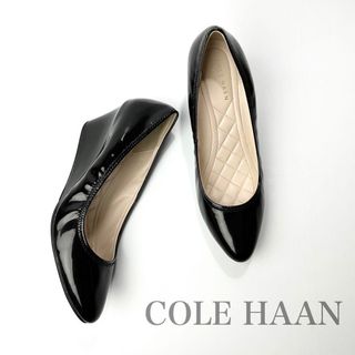 COLE HAAN フラットパンプス 24cm 極美品 ブラック コールハーン