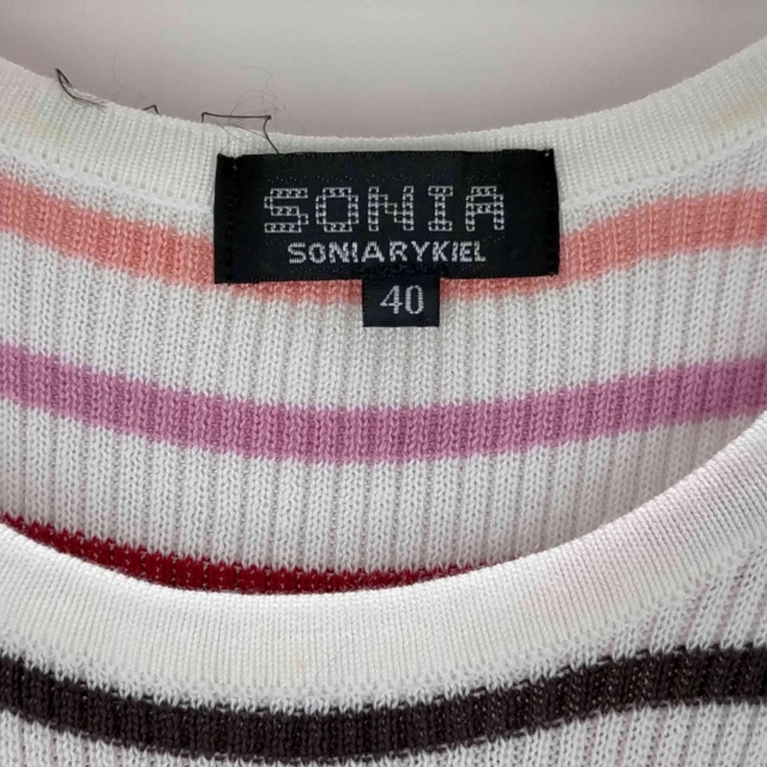 SONIA RYKIEL(ソニアリキエル)のSONIA RYKIEL(ソニアリキエル) ニット切替ワンピース レディース レディースのワンピース(その他)の商品写真