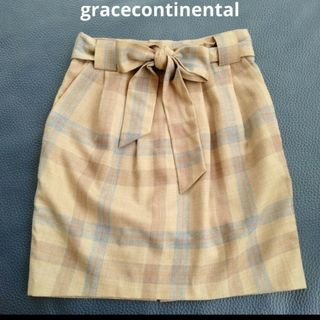 グレースコンチネンタル(GRACE CONTINENTAL)のグレースコンチネンタル ❤チェックスカート(ひざ丈スカート)