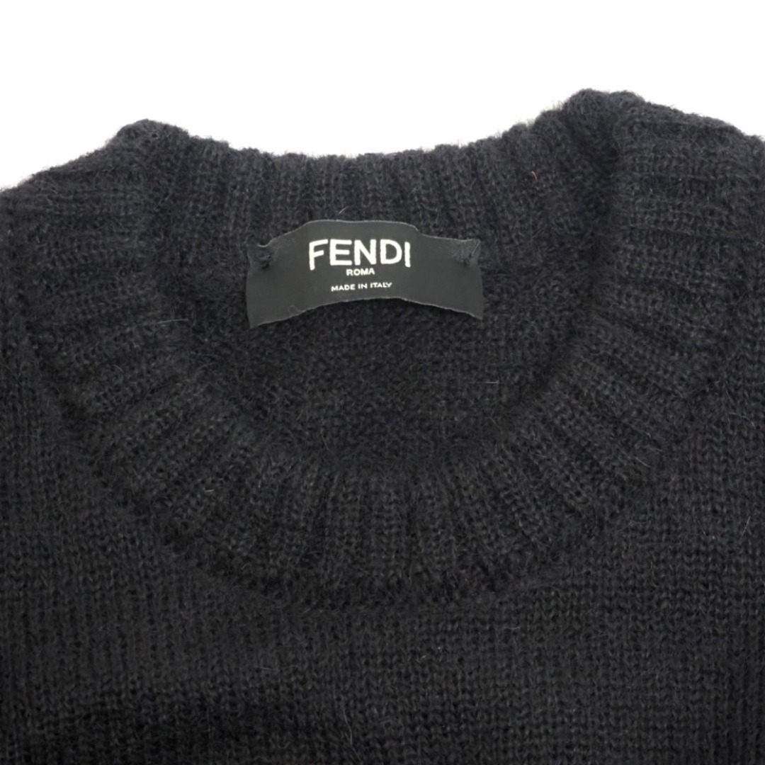 フェンディ FENDI ニット
 モヘヤ×ナイロン×ウール フェンディ×ノエルフィールディング コラボ FZY455 ブラック 8