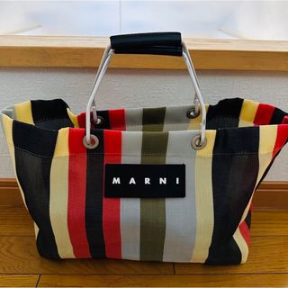 マルニ(Marni)のMARNI FLOWER CAFE ストライプバッグ　マルニ(トートバッグ)