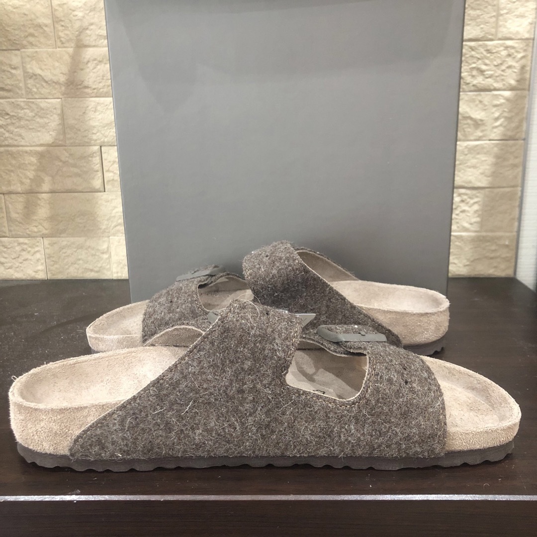 Rick Owens(リックオウエンス)の新品未使用タグ付き　ビルケンシュトック　リックオウエンス　サンダル　保管袋付き メンズの靴/シューズ(サンダル)の商品写真