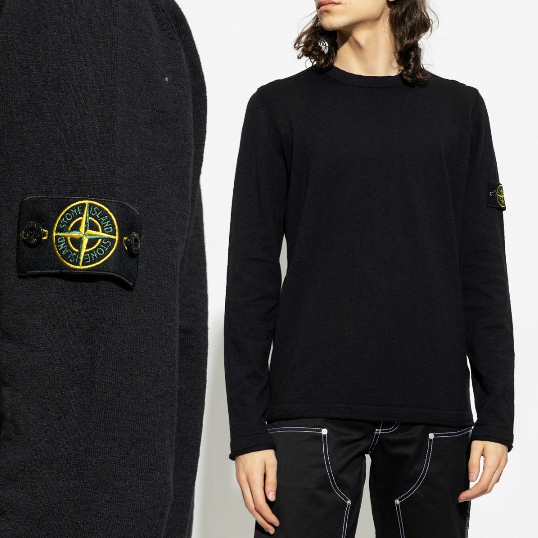 STONE ISLAND - 16 STONE ISLAND ブラック セーター ニット size M の