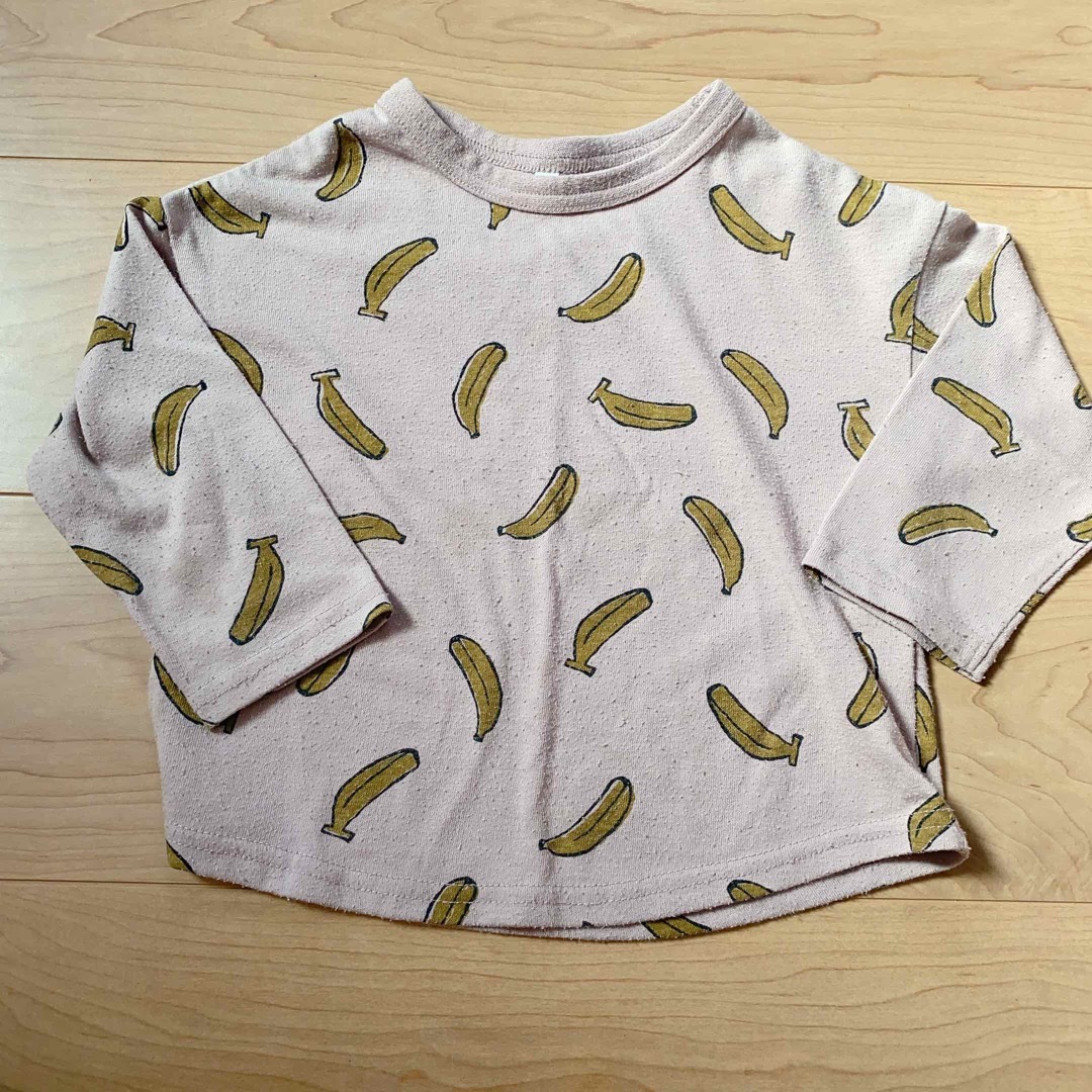 ANAP h＆ｍ サロペット オーバーオール 長袖Tシャツ カットソー 90 キッズ/ベビー/マタニティのベビー服(~85cm)(Ｔシャツ)の商品写真