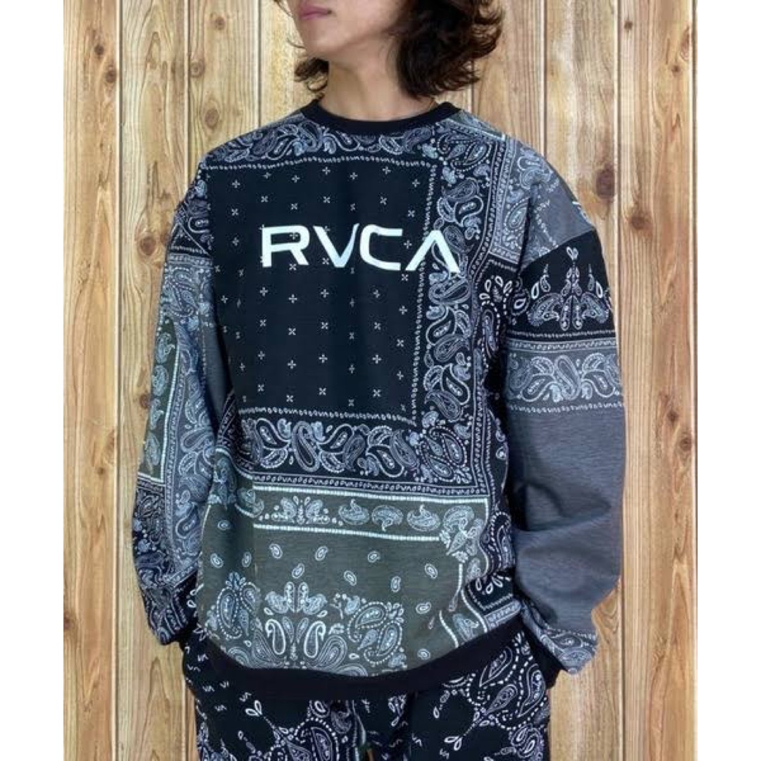 RVCA [ルーカ] 防水 防風 パッチワーク バンダナフーディ パーカー