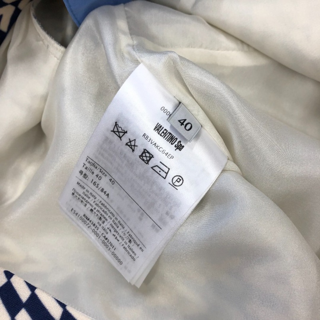 VALENTINO - ヴァレンティノ VALENTINO Vロゴ 襟付きシャツワンピース
