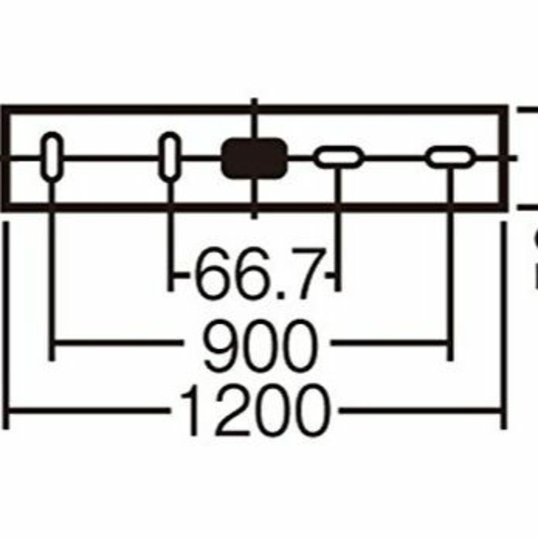 パナソニック(Panasonic) LED キッチンライト 棚下直付型 L120