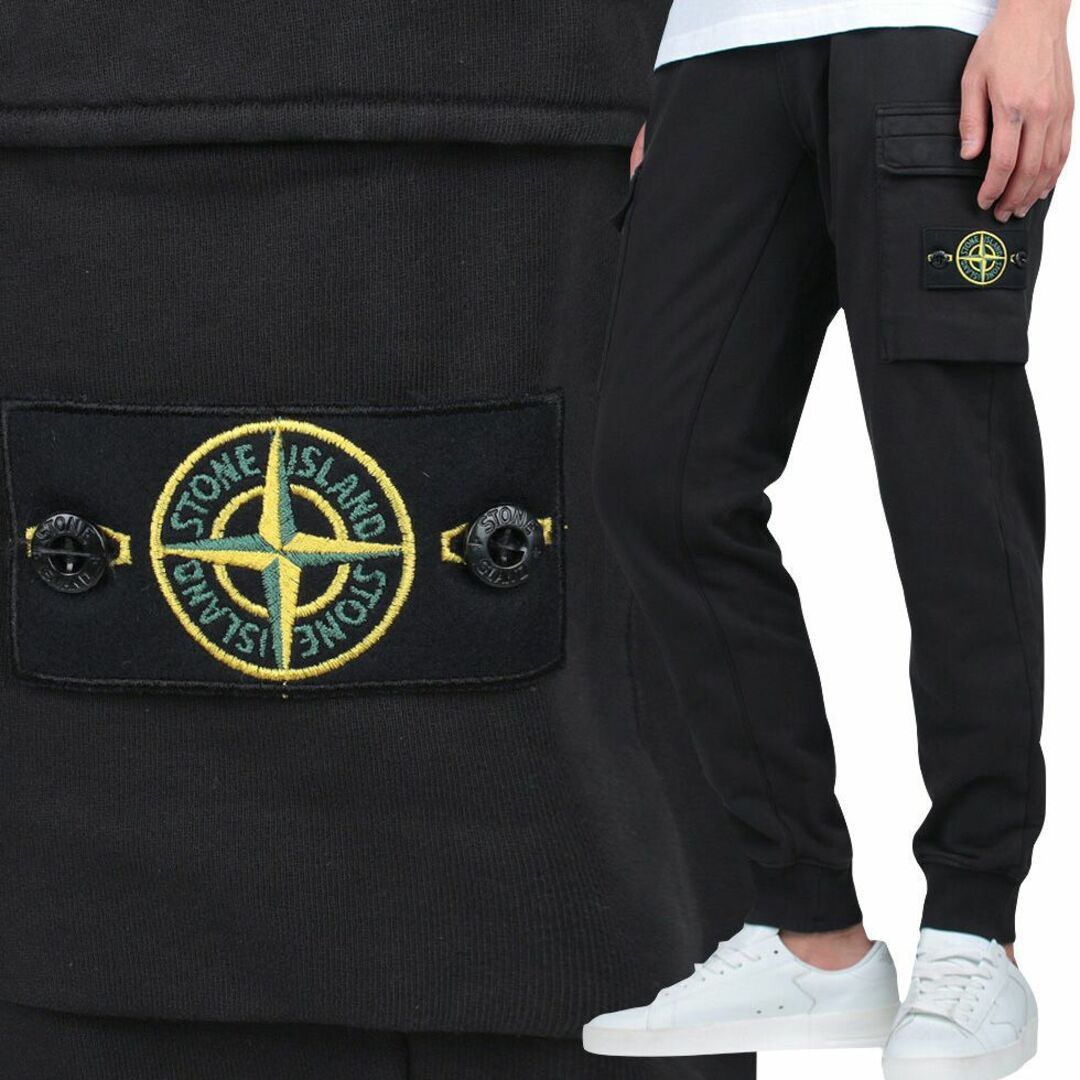 8 STONE ISLAND ブラック スウェットパンツ size XL