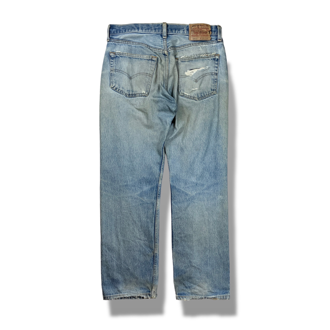 501 - 90s USA製 Levi's 501xx ヴィンテージクラッシュデニム ボロの