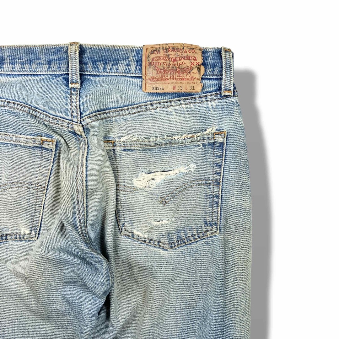 501 - 90s USA製 Levi's 501xx ヴィンテージクラッシュデニム ボロの 