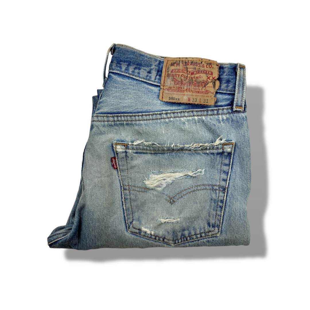 501 - 90s USA製 Levi's 501xx ヴィンテージクラッシュデニム 501 - 90s USA製 Levi's 501xx ヴィンテージクラッシュデニム