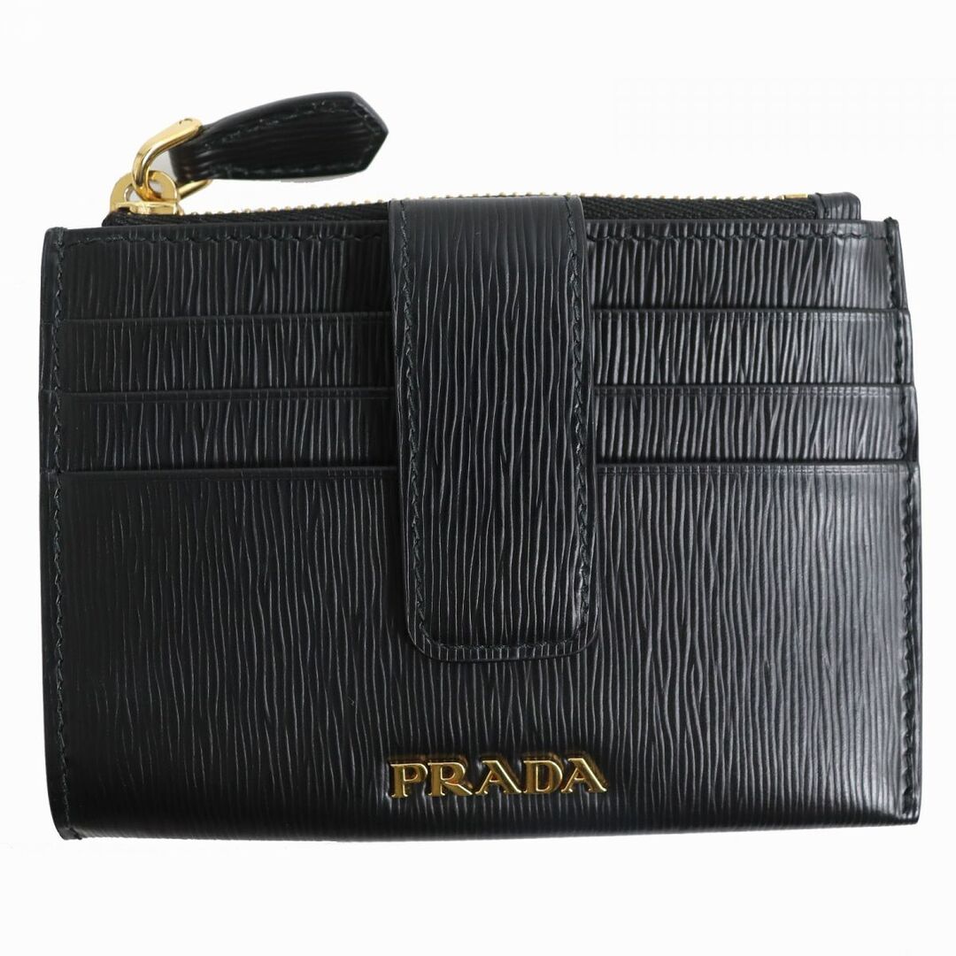 PRADA プラダ　コンパクトウォレット　ゴールド金具　サフィアーノ　新品