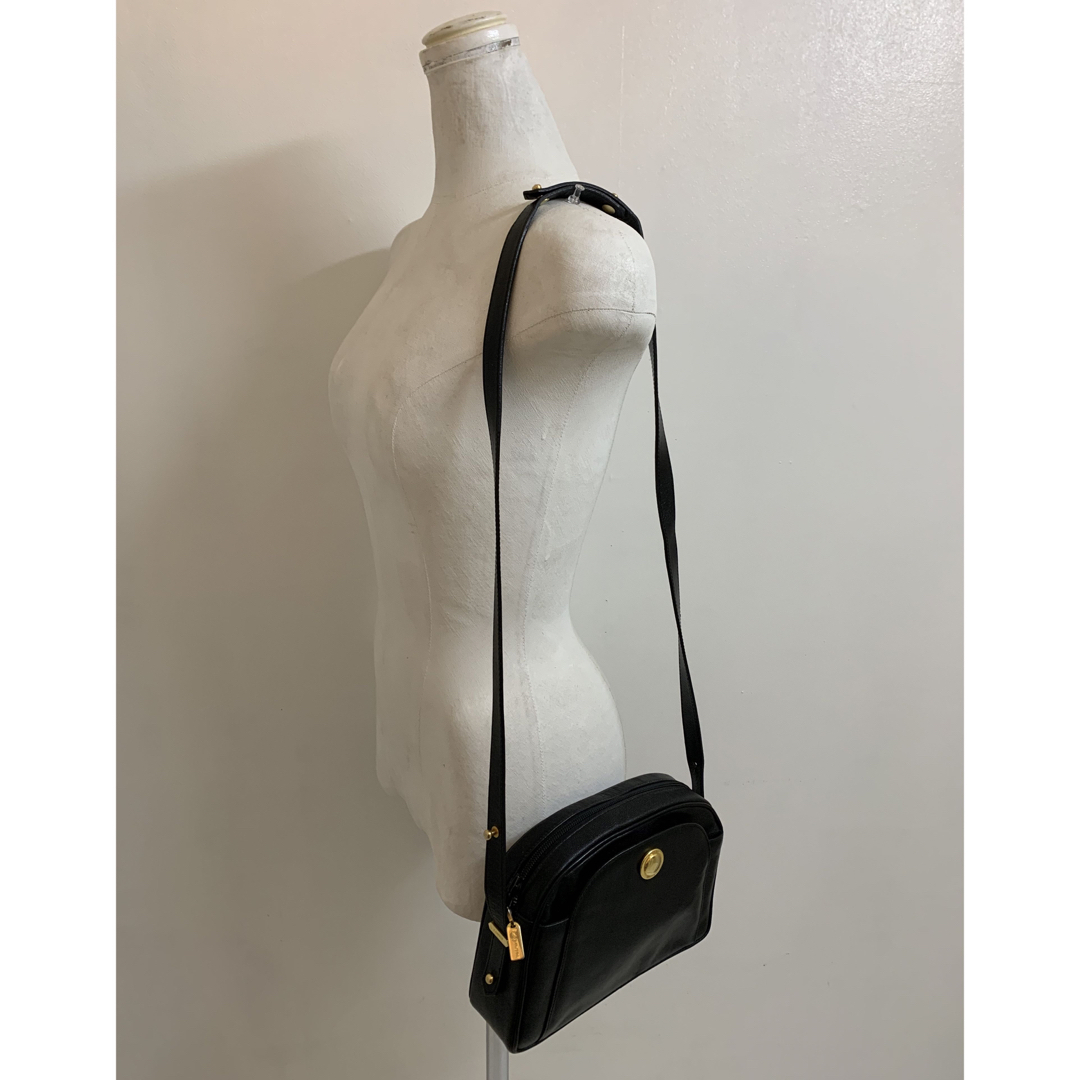 LANVIN PARIS VINTAGE FRANCE製 ショルダーレザーバッグ-