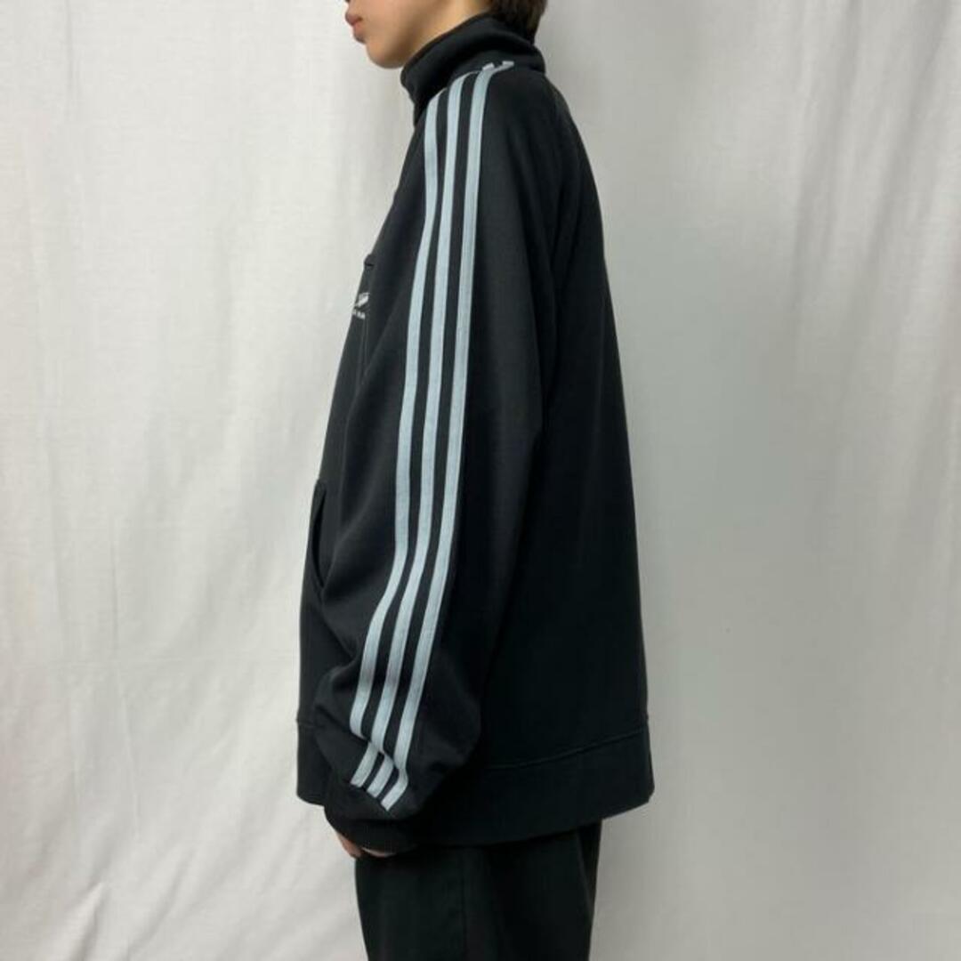 00年代 adidas ALL BLACKS アディダス オールブラックス パフォーマンスロゴ ジャージ トラックジャケット メンズXL