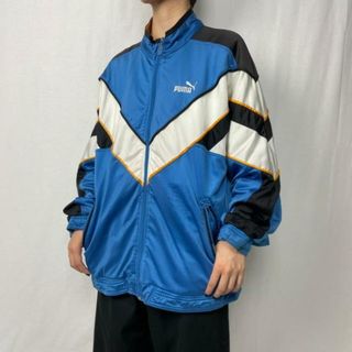 PUMA プーマ　ジャージ　トラックジャケット　カーキ×イエロー　セットアップ