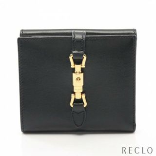 Gucci - ジャッキー 二つ折り財布 レザー ブラックの通販 by RECLO