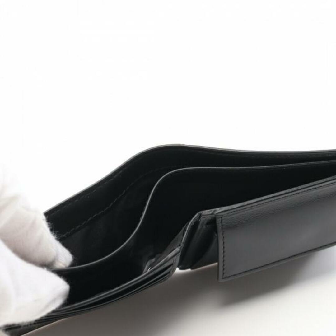 GGスプリーム ニューウェブ 二つ折り財布 PVC ブラック グレー マルチカラー