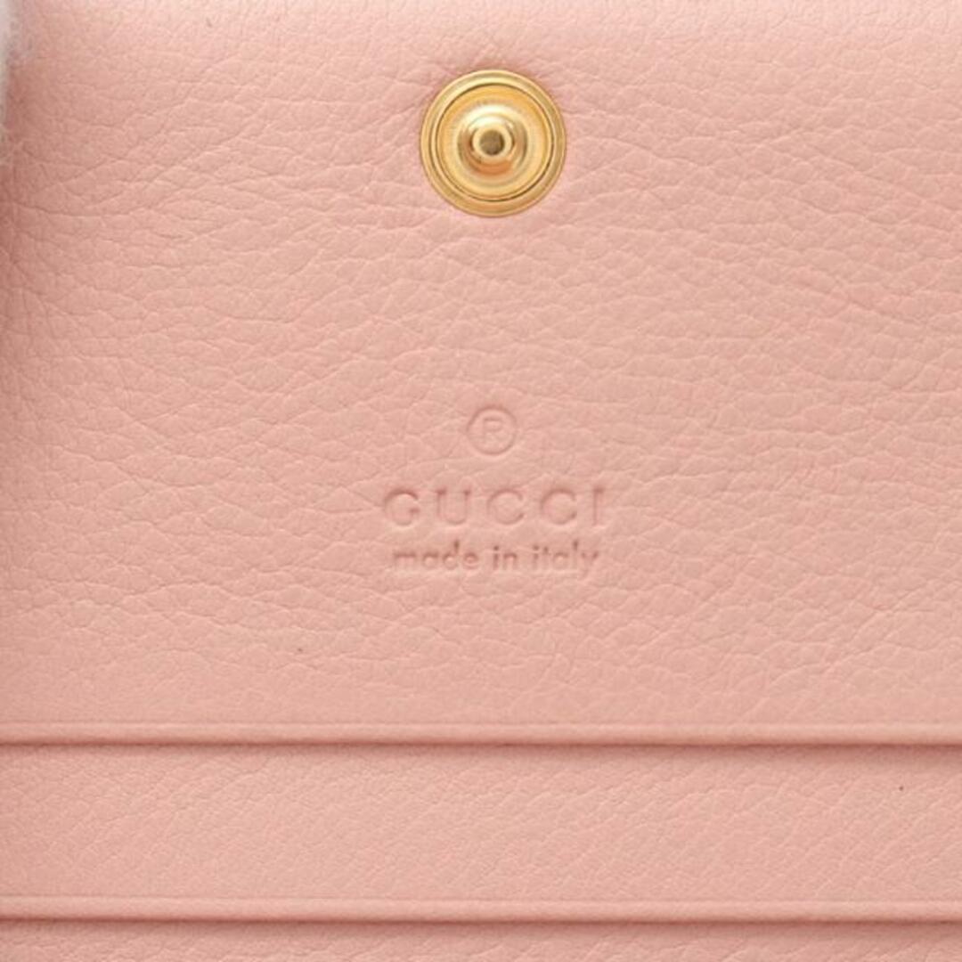 Gucci   GGスプリーム カードケース 二つ折り財布 PVC レザー ベージュ