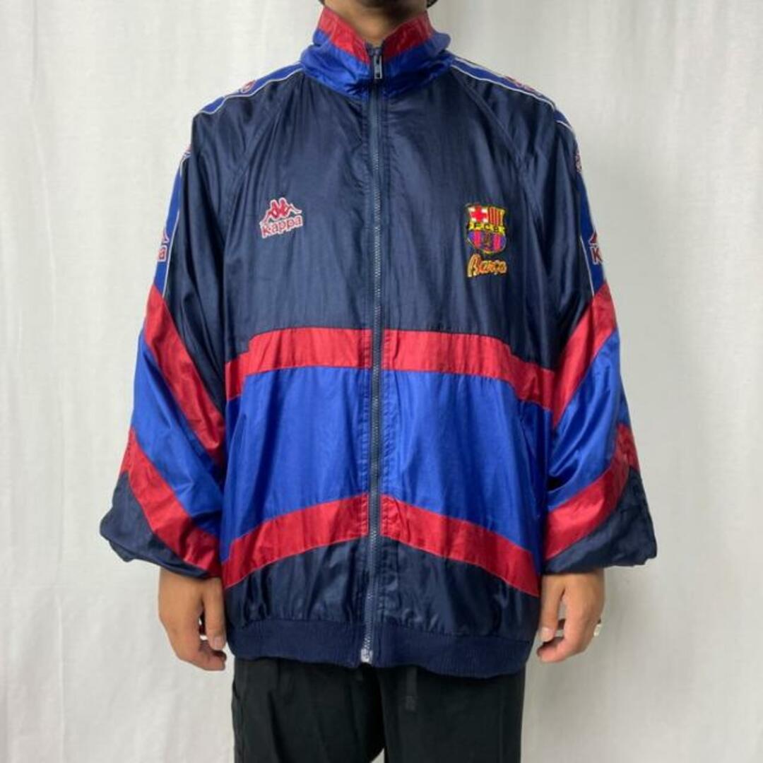 Kappa 90年代 FC BARCELONA Kappa バルセロナ カッパ ポリエステル トラックジャケット メンズXLの通販 by  cave古着屋｜カッパならラクマ