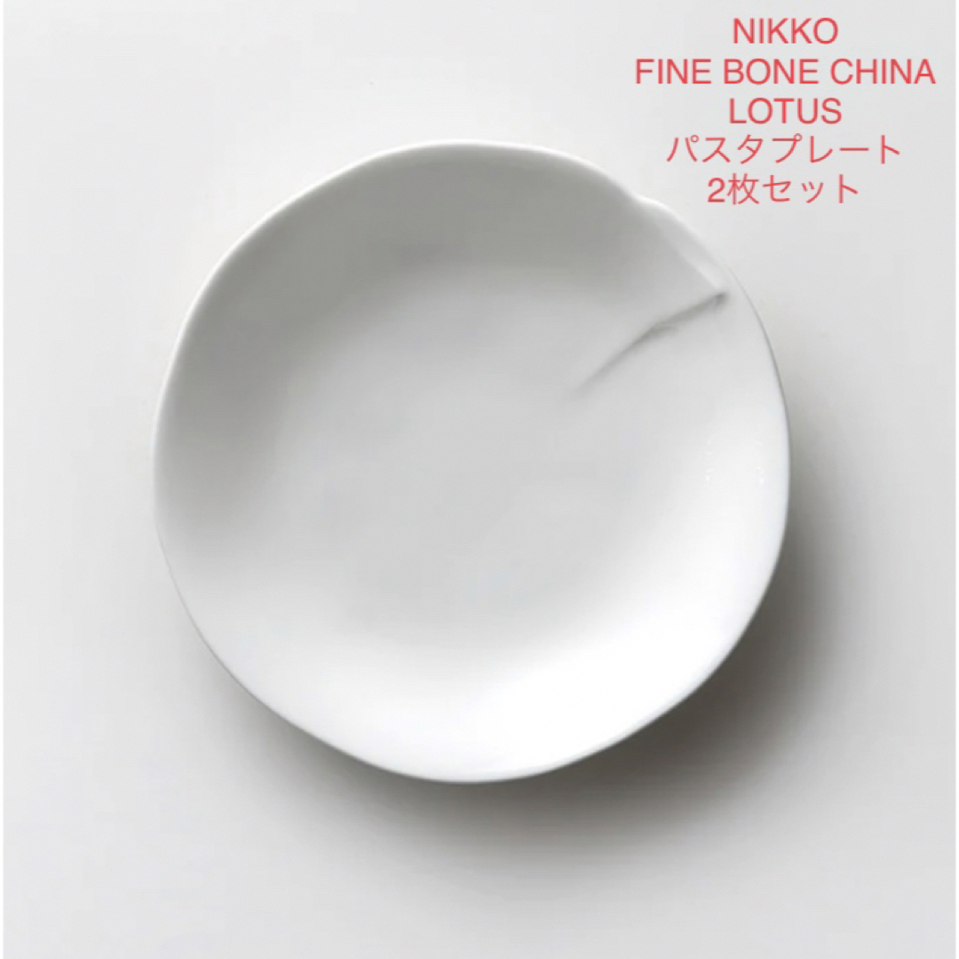 NIKKO FINE BONE CHINA LOTUS パスタプレート2枚セット