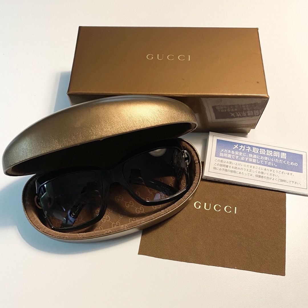 GUCCI グッチ サングラス GG2598/S ブラック ケース付き