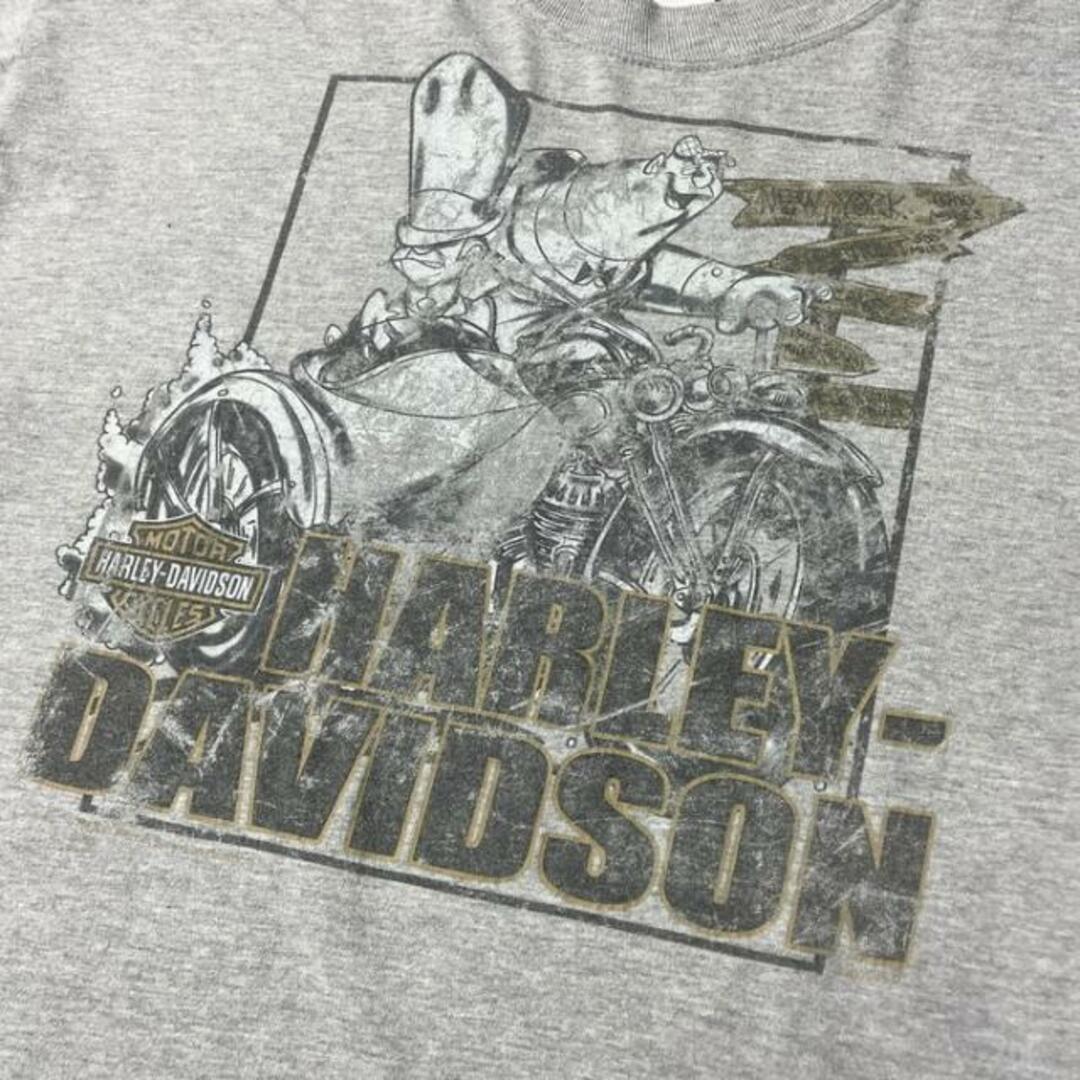USA製 Harley-Davidson Looney Tunes ルーニー・テューンズ タスマニアンデビル ハーレーダビッドソン 両面プリント ロングTシャツ メンズL
