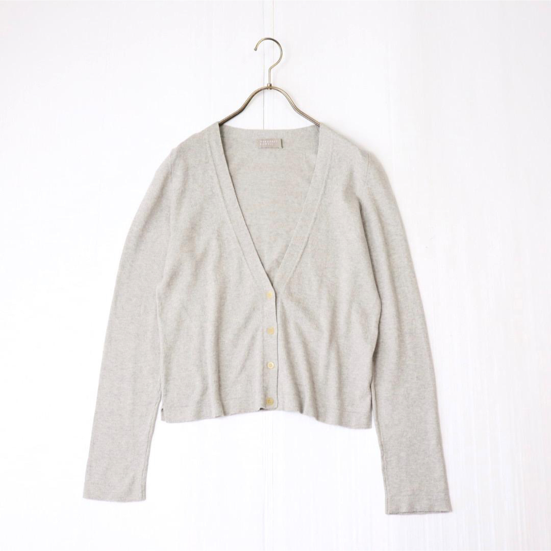 MARGARET HOWELL コットンカシミヤVネックカーディガン