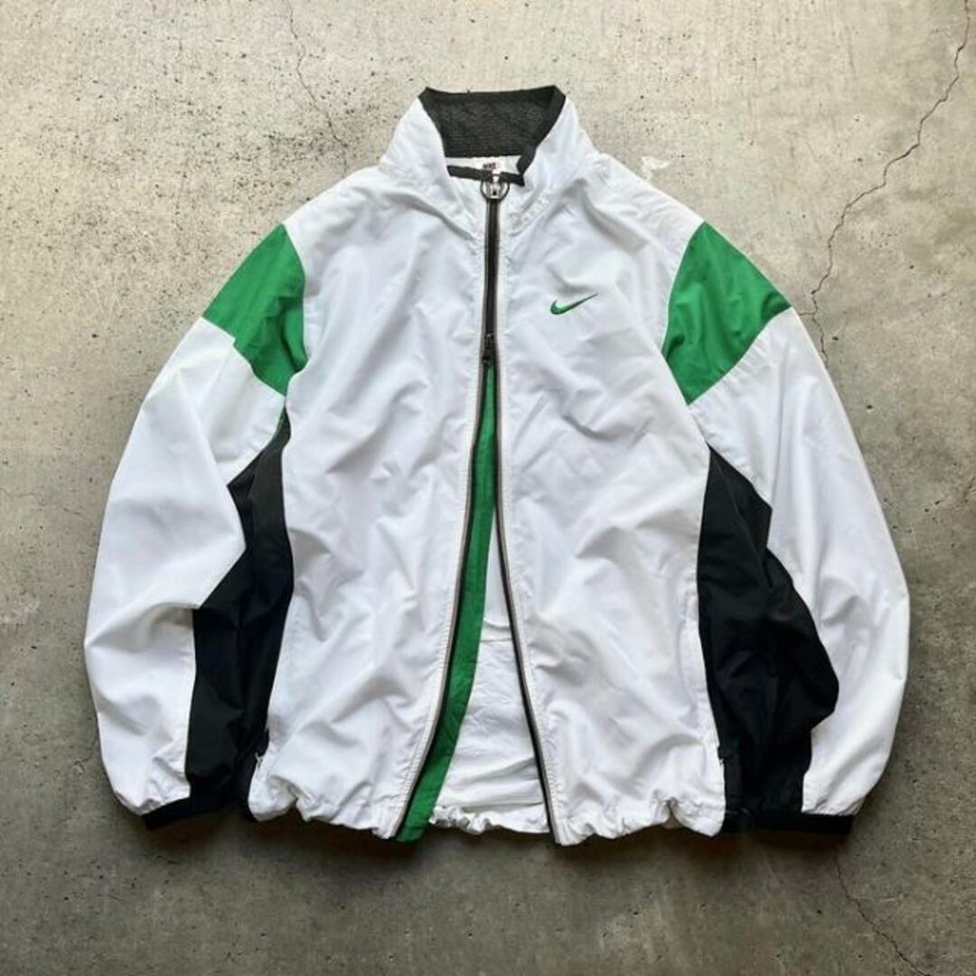 90〜00年代 NIKE ナイキ リフレクターライン ポリエステル サイクリングジャケット トラックジャケット  メンズM-L相当