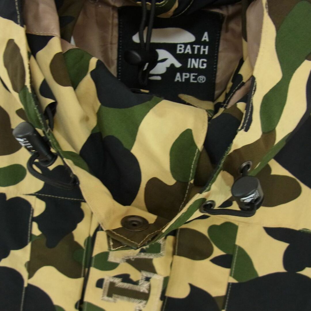 A BATHING APE アベイシングエイプ ジャケット PORTER STAND 1st CAMO TIGER SNOW BOARD JACKET ポーター ファースト カモ タイガー スノーボード ジャケット グリーン系 S