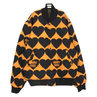 ヒューマンメイド(HUMAN MADE)のHUMAN MADE ヒューマンメイド HEART JACKET ハート リバーシブル ジャケット ブルゾン  オレンジ系 L【中古】(その他)