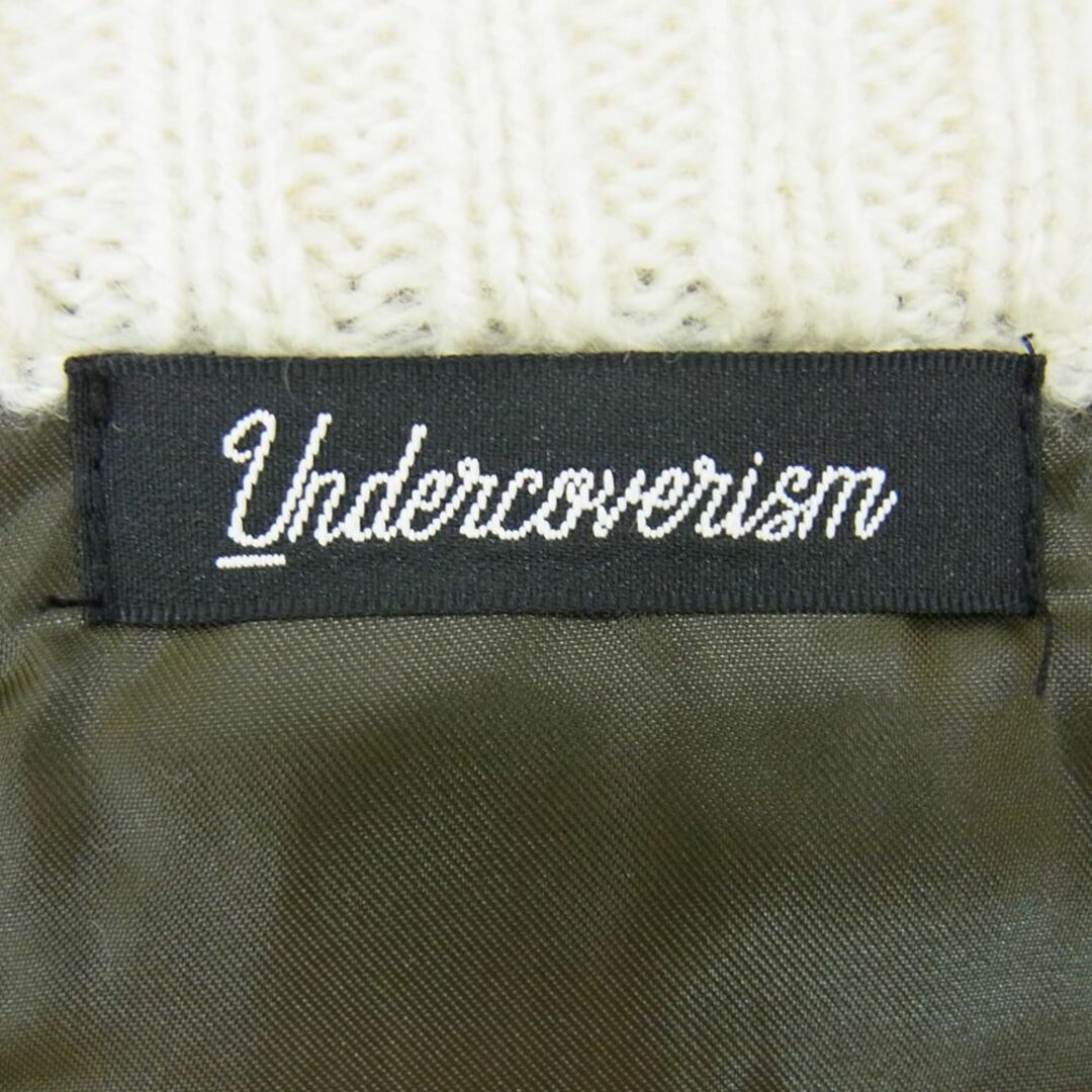 UNDERCOVER(アンダーカバー)のUNDERCOVER アンダーカバー 22AW UI2B4902 Undercoverism アンダーカバイズム キルティング 切替 ニット オフホワイト系 3【中古】 メンズのトップス(ニット/セーター)の商品写真