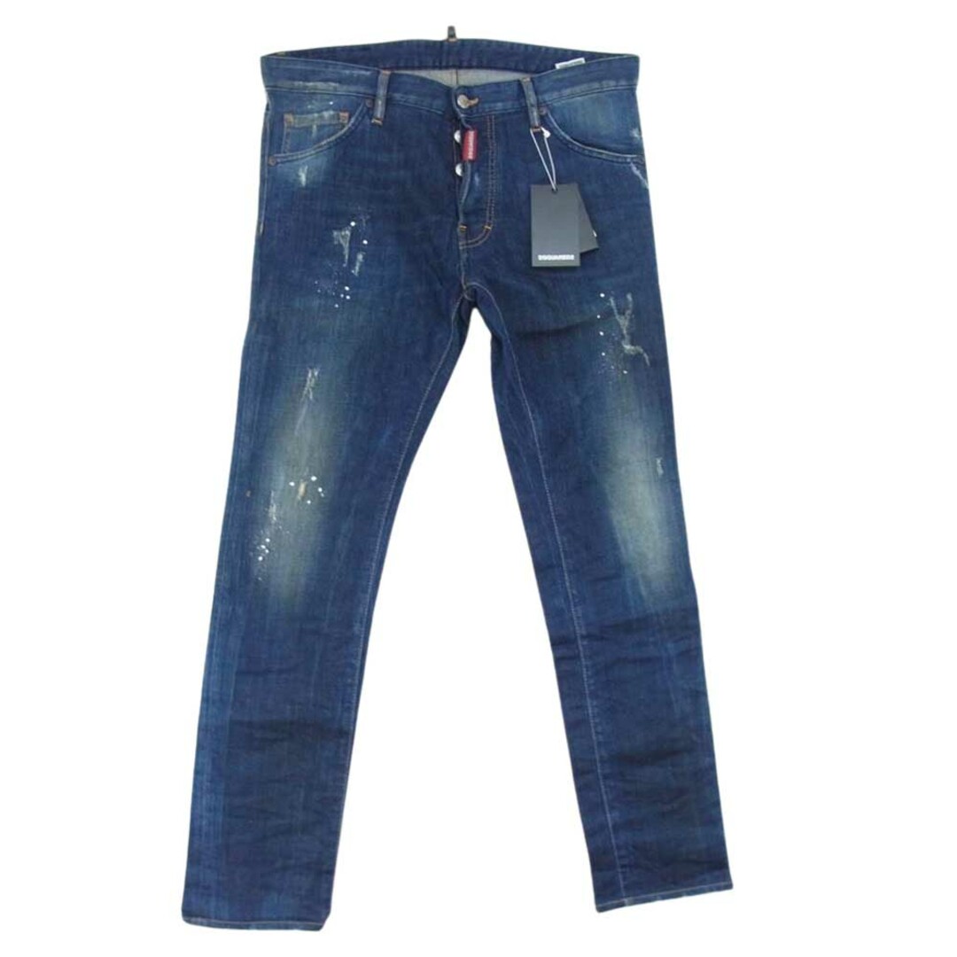 DSQUARED2 ディースクエアード S74LA0831 S30342 国内正規品 COOL GUY JEANS クールガイ ジーンズ デニム パンツ インディゴブルー系 50【新古品】【未使用】