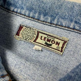 90年代 ポルトガル製 LEMON ユーロ デニムジャケット メンズL相当の ...