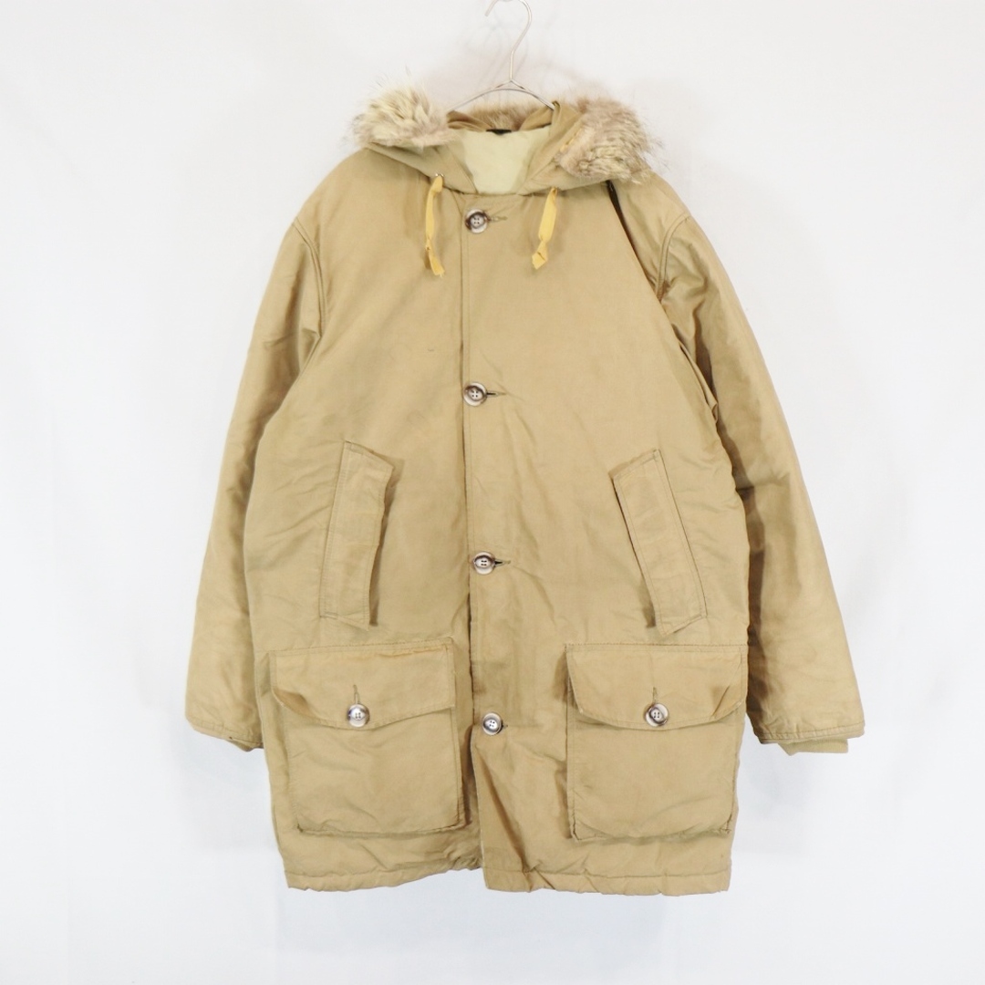 約86cm身幅70年代 WOOLRICH ウールリッチ アークティックパーカー ダウンジャケット 防寒 登山 アウトドア ベージュ (メンズ M)   N5514