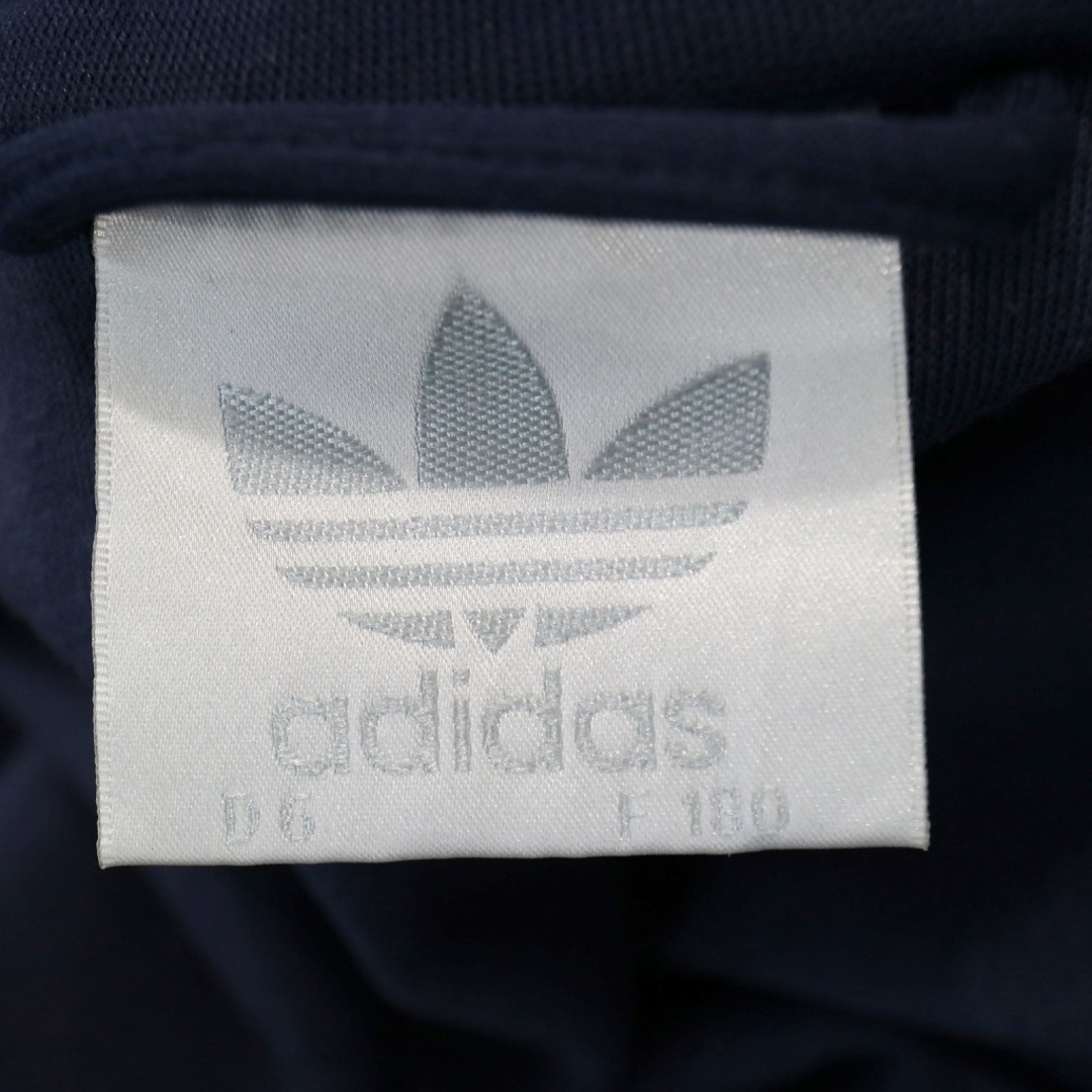 90年代 adidas アディダス トラックジャケット ジャージ アウター 銀タグ ネイビー (メンズ M) 中古 古着 N5547