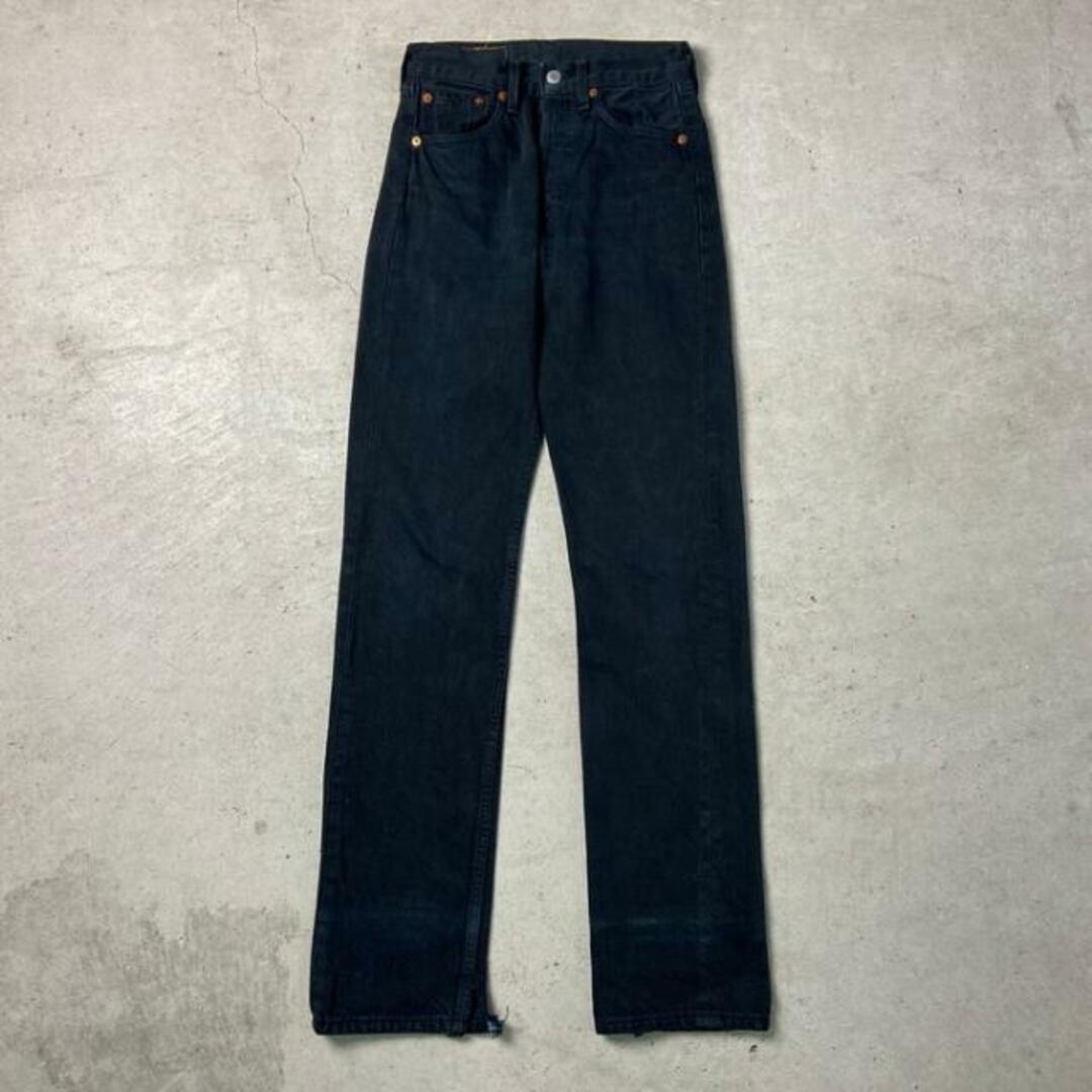 90年代 フランス製 Levi's リーバイス 501 ストレート ブラックデニムパンツ メンズW26 L34 | フリマアプリ ラクマ