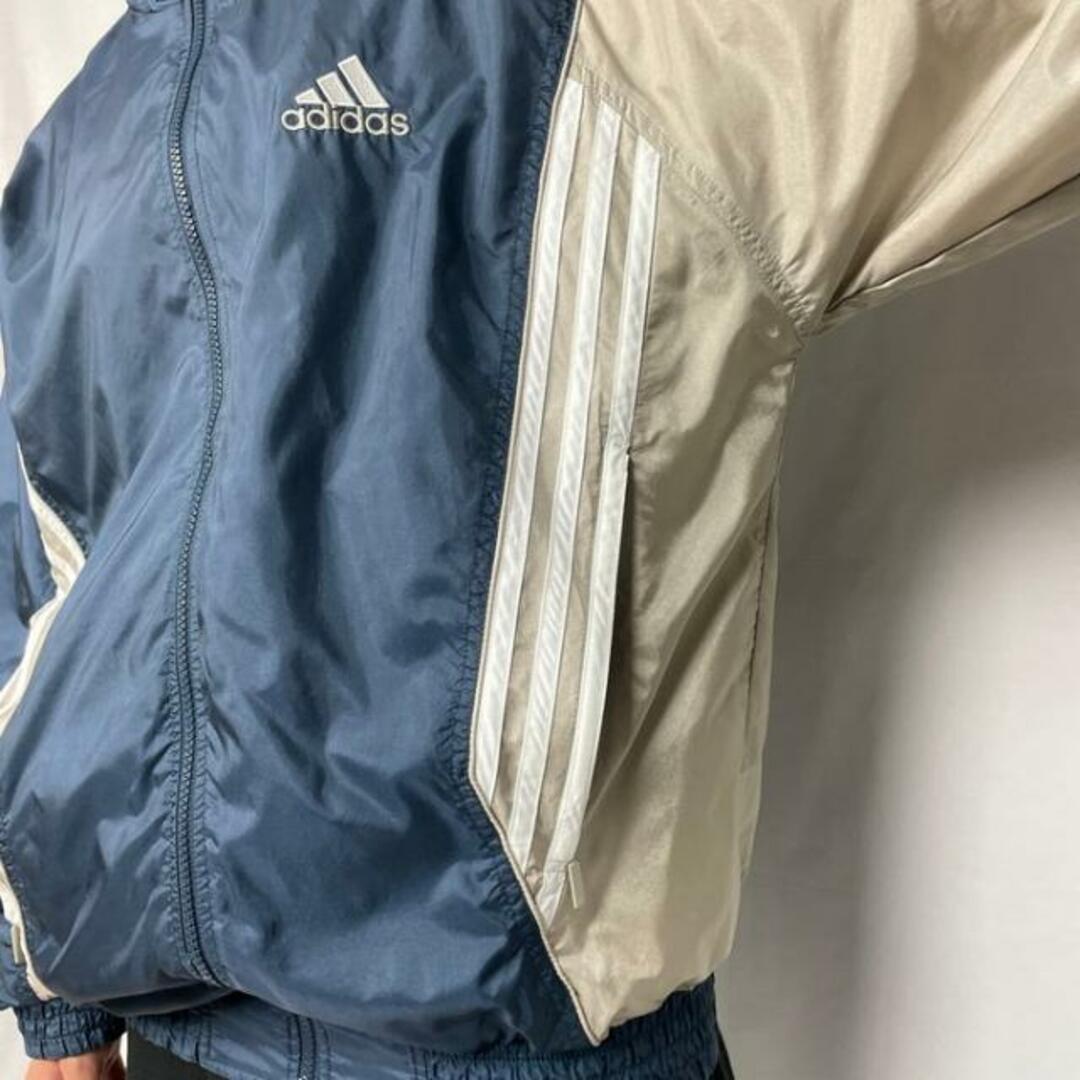 90年代 adidas アディダス パフォーマンスロゴ ナイロン トラックジャケット メンズL-XL相当