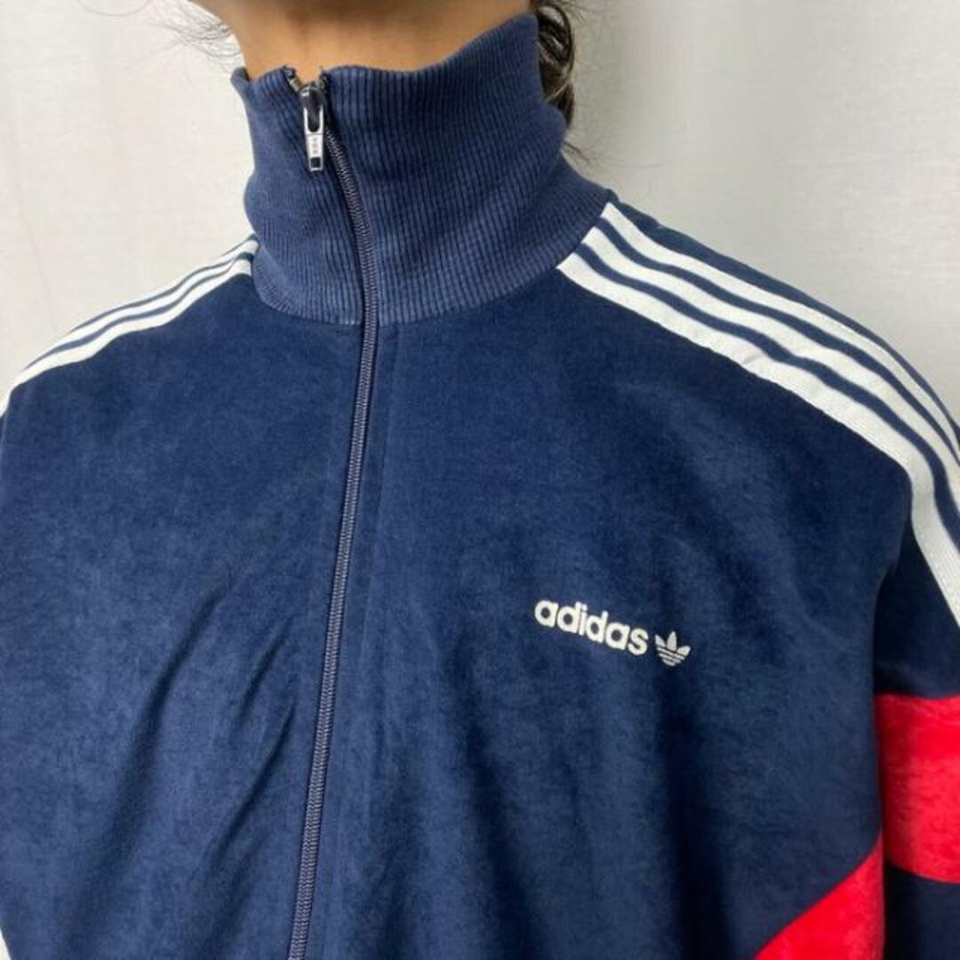 70年代 フランス製 VENTEX社製 adidas アディダス ベロアジャージ トラックジャケット メンズM-L相当