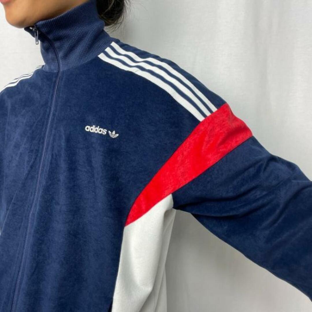 70年代 フランス製 VENTEX社製 adidas アディダス ベロアジャージ トラックジャケット メンズM-L相当