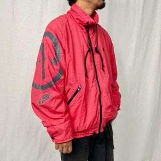 80s~90s 銀タグ NIKE トラックジャケット 短丈 ボックスシルエット