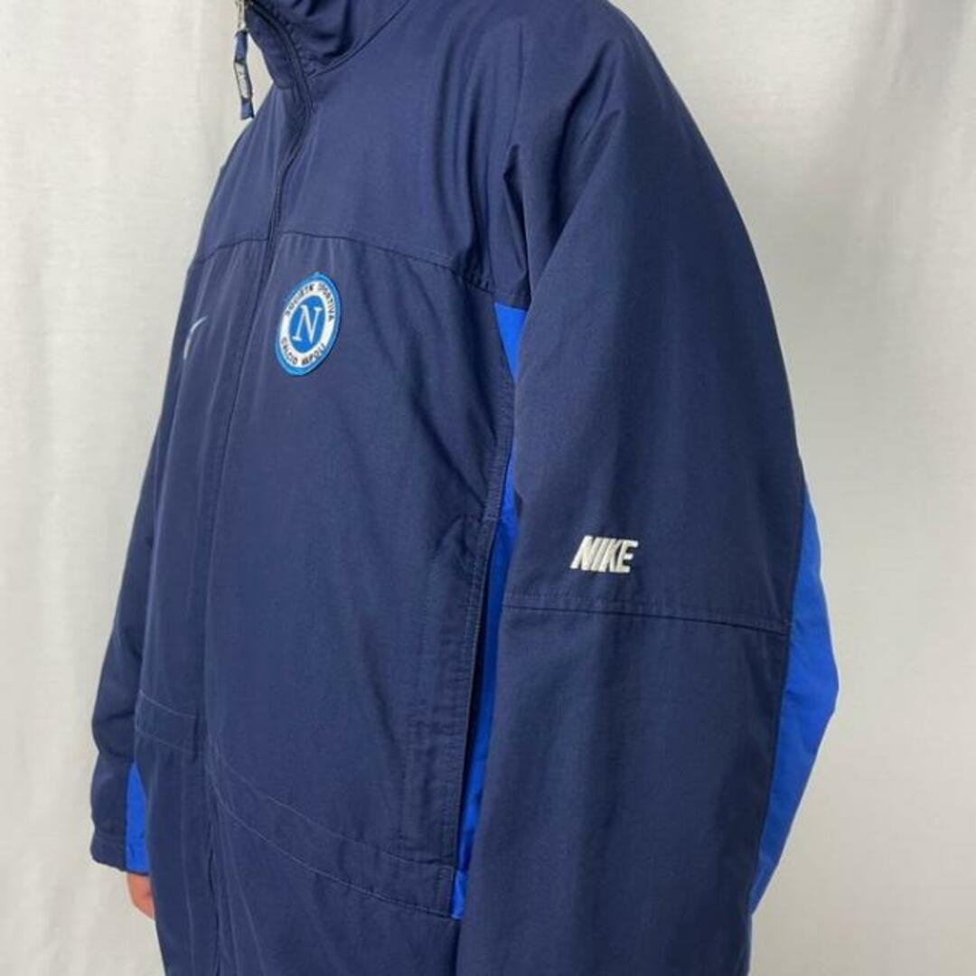 90年代 NIKE ナイキ SSC Napoli サッカー チームロゴ ナイロン ウィンドブレーカー トラックジャケット メンズXL相当