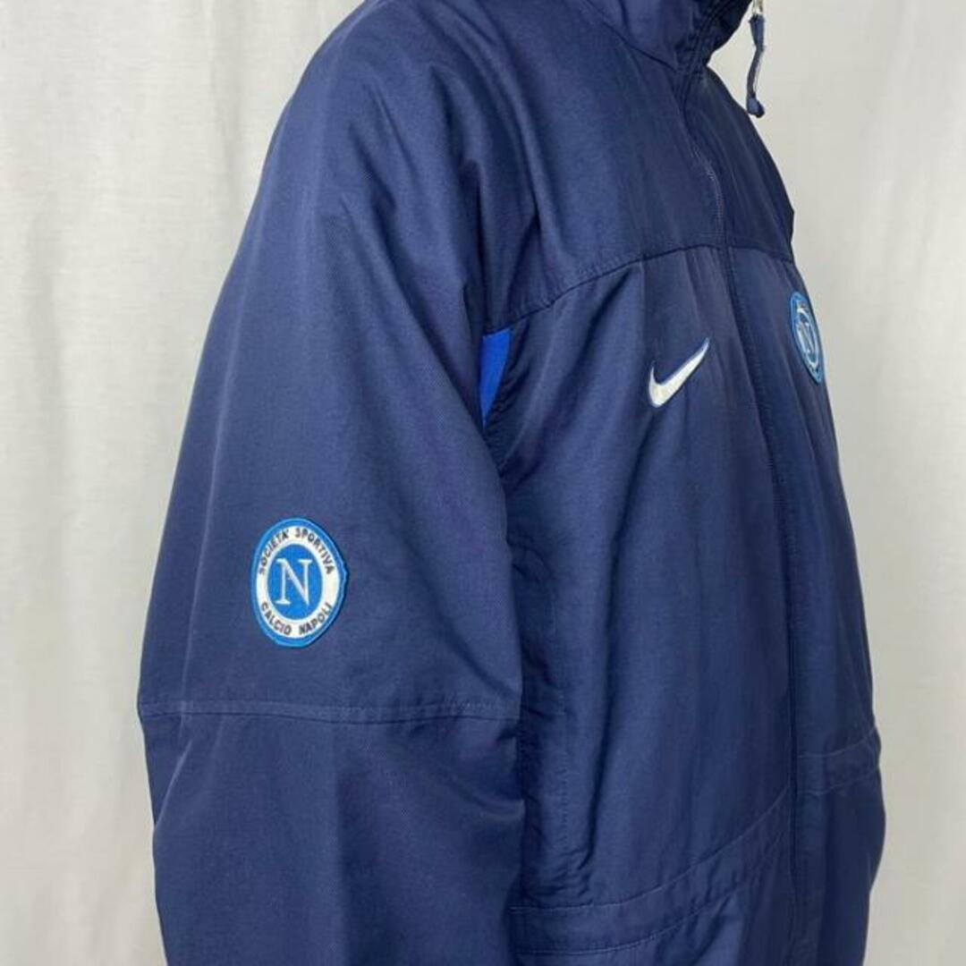 90年代 NIKE ナイキ SSC Napoli サッカー チームロゴ ナイロン ウィンドブレーカー トラックジャケット メンズXL相当