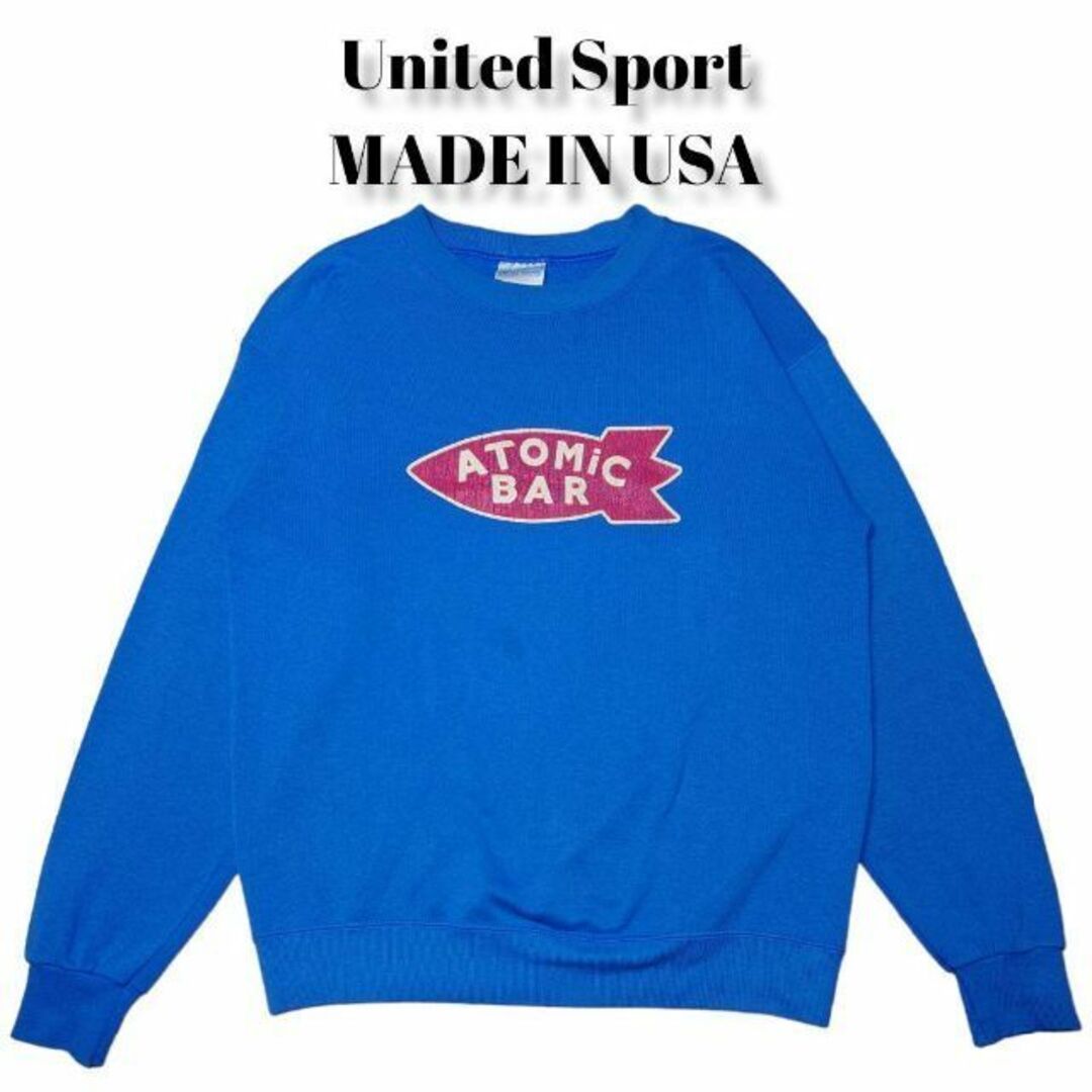 90s United Sports  ビッグプリント　スウェットトレーナー