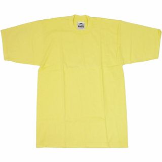 プロクラブ(PRO CLUB)のプロクラブ クルーネック 半袖 ヘビーウェイト 無地 Tシャツ イエロー M(Tシャツ/カットソー(半袖/袖なし))