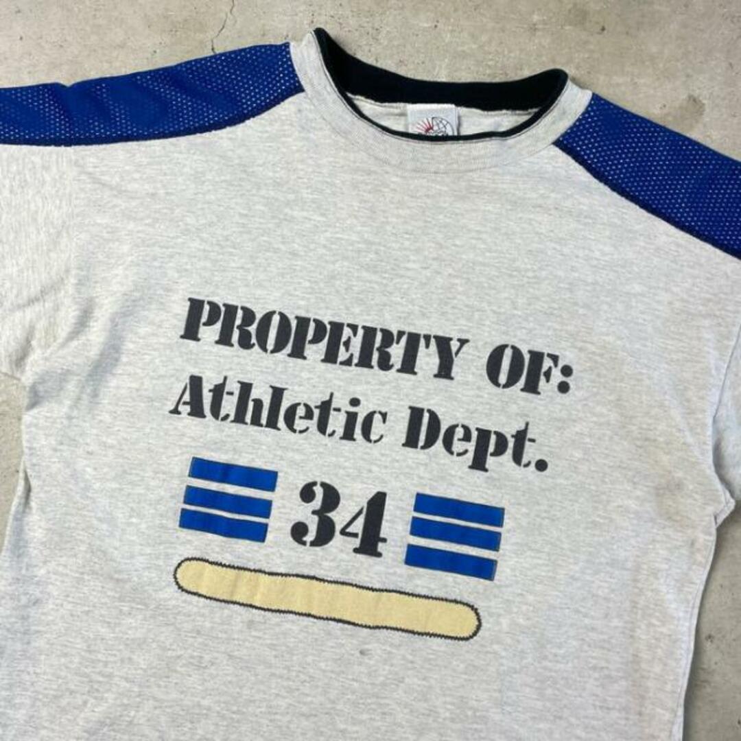 USA製 90年代 PROPERTY OF ATHLETIC DEPT ロゴ プリントTシャツ メンズL