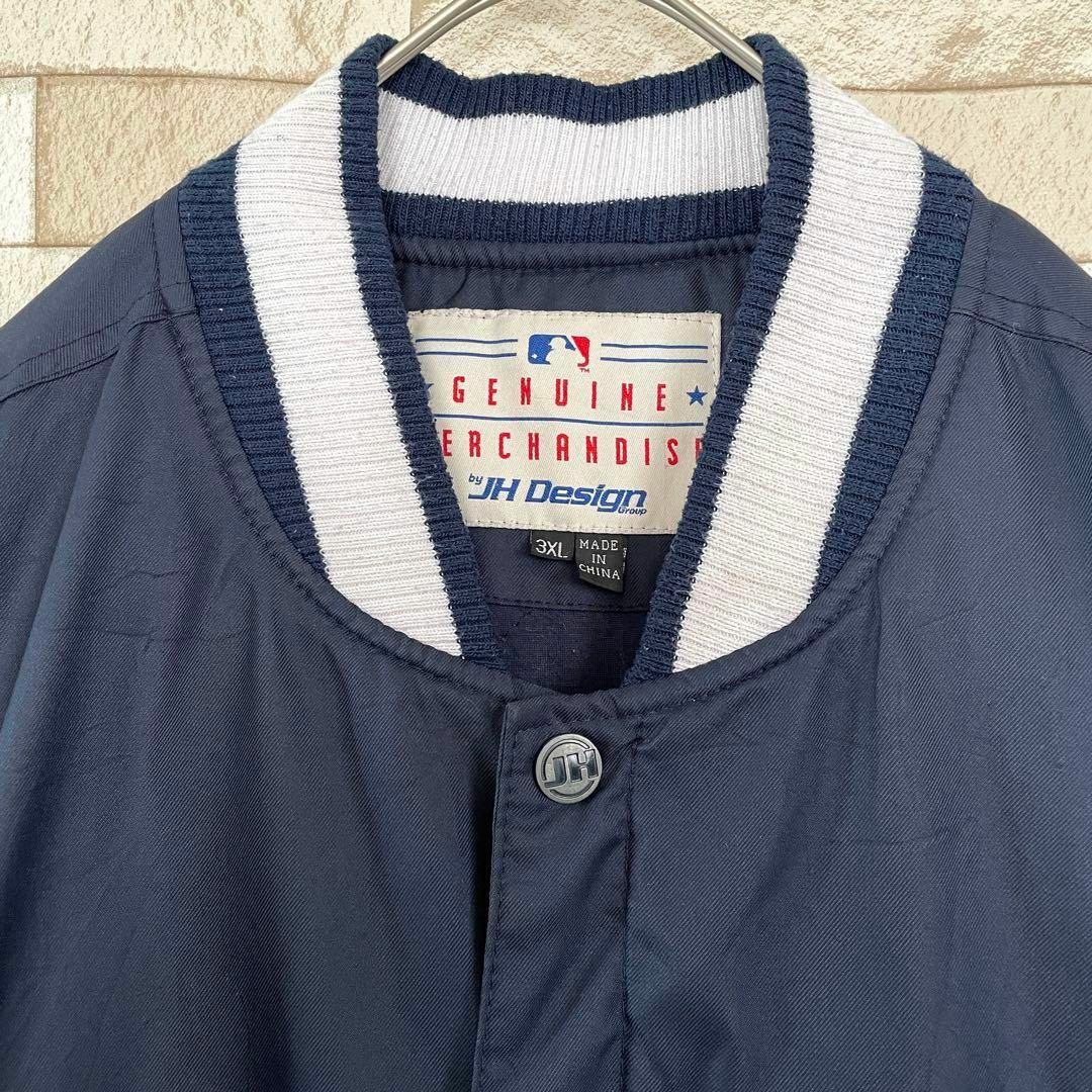 スタジャン 中綿 MLB デトロイトタイガース 両面刺繍 キルティング 3XL.-